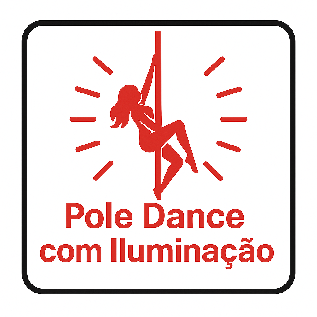 Pole Dance com iluminacao